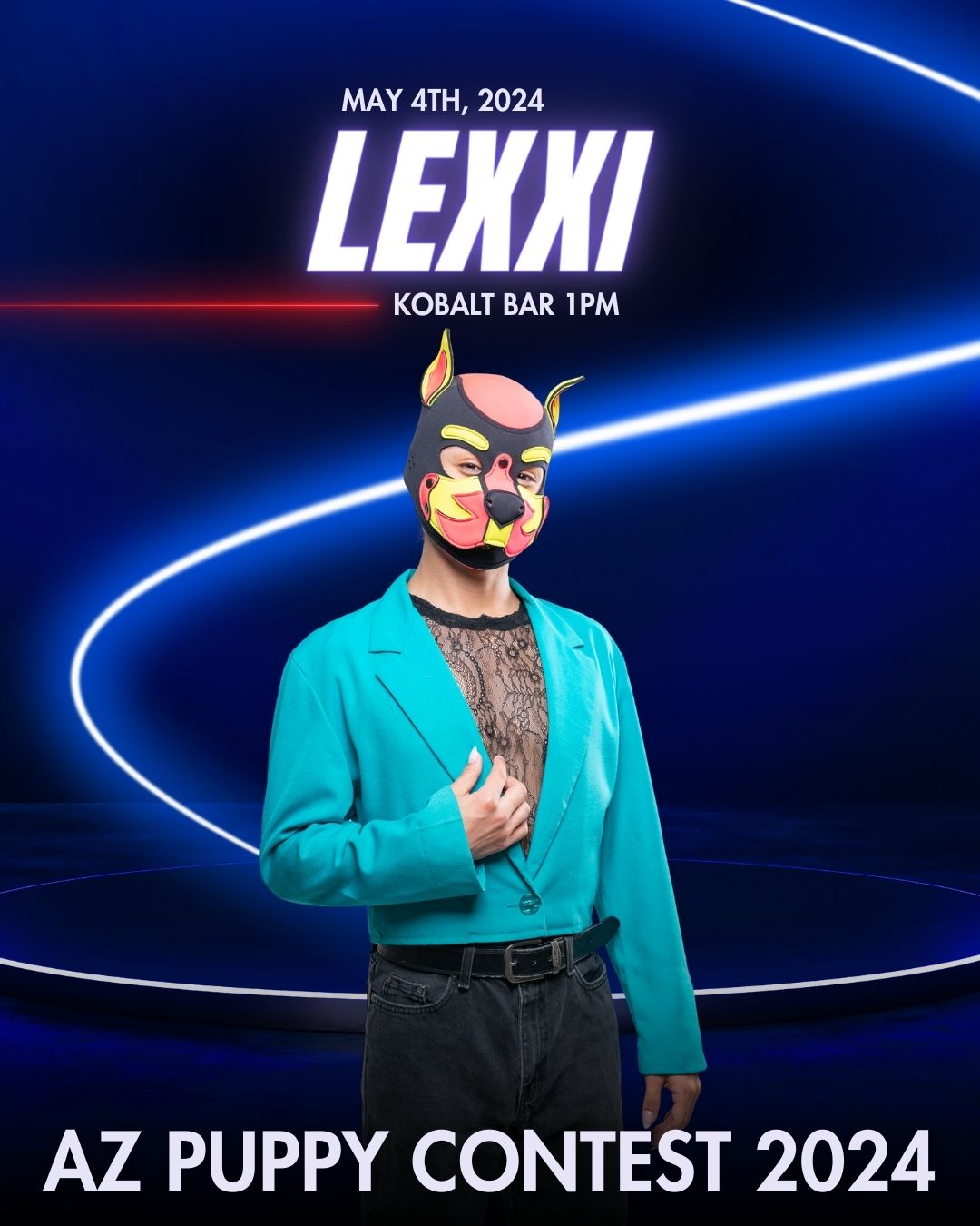 Pup Lexxi in a poster for AZ Puppy Contest